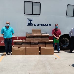 Dona Grupo Cotemar insumos médicos al IMSS de Ciudad del Carmen, para ayudar al combate del COVID-19