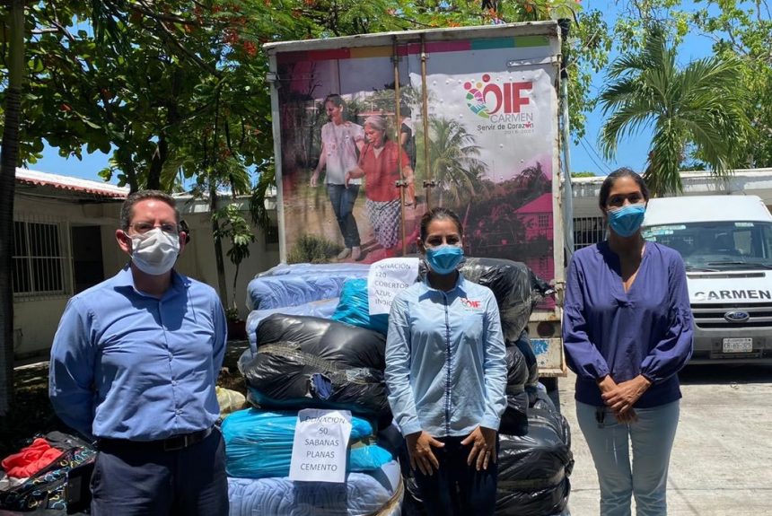 Cotemar intensifica acciones de apoyo al DIF Carmen para atender a las familias afectadas por la tormenta tropical Cristóbal