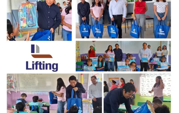 Lifting de México lleva su compromiso con la educación a las aulas de Villa Cuichapa en Moloacán, Veracruz