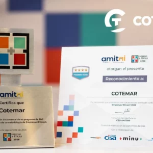 Cotemar obtiene la Certificación AMITAI® / Empresas+Éticas® y se posiciona en el Ranking E+E 2026 Cotemar obtiene la Certificación AMITAI® / Empresas+Éticas® y se posiciona en el Ranking E+E 2026